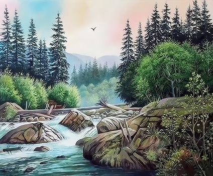 Горная река.