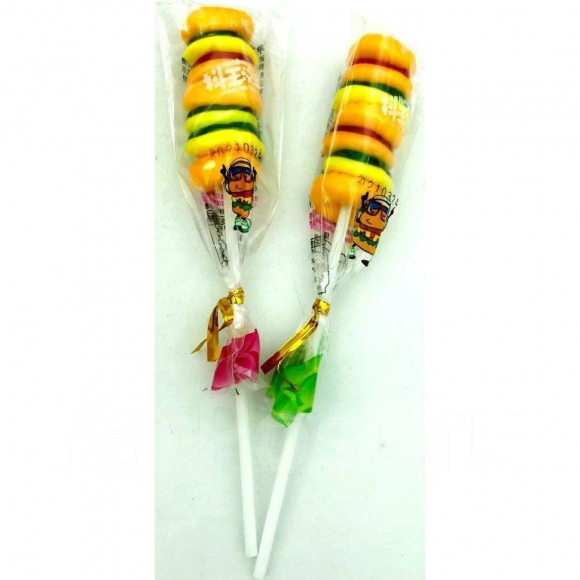1626 Мармелад Skewer Burger Candy на палочке (12бл*20шт*22гр)