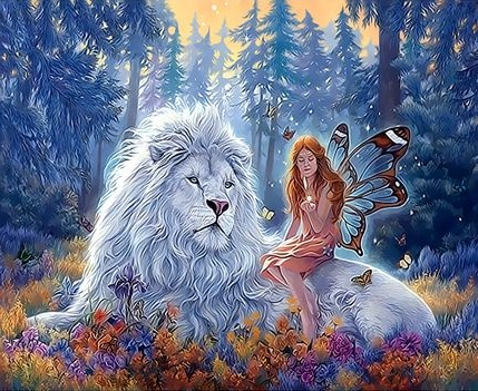 Белый лев