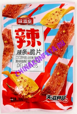И8527 Чипсы Weiziliuang DELICIOUS острые  (10уп*20шт*36гр)