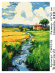 CWF019 рисование 40*60 цвет.холст 