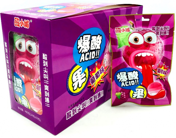 Конфеты ACID ВИНОГРАД (12бл*20шт*24гр)