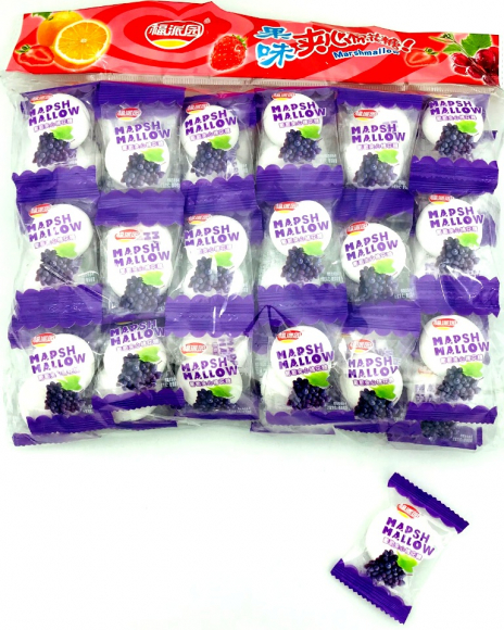 Маршмеллоу с джемом Виноград (1кор*30уп*75шт*150гр) Маршмеллоу с джемом Виноград (1кор*30уп*75шт*150гр)