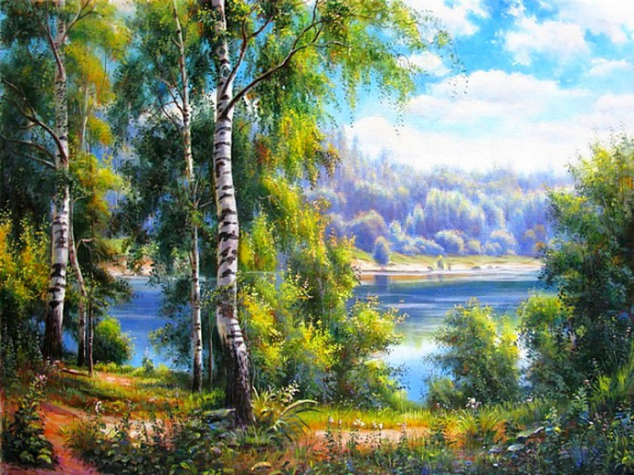 Березки у реки