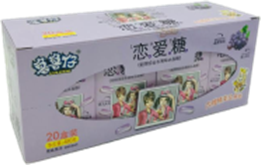 Желе LULUZAI ВИНОГРАД  (24бл*20шт*24гр.)