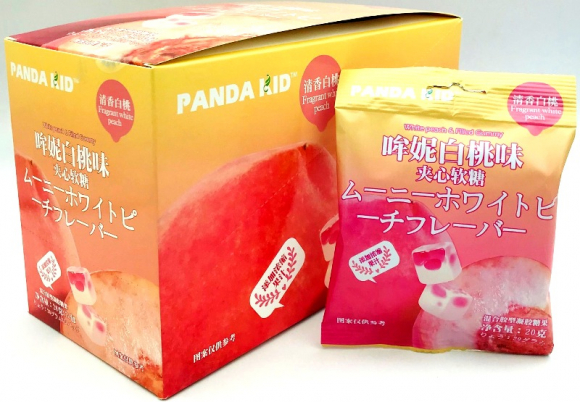 Мармелад PANDA KID Sweet and sour grapes ПЕРСИК (12бл*20шт*20гр)