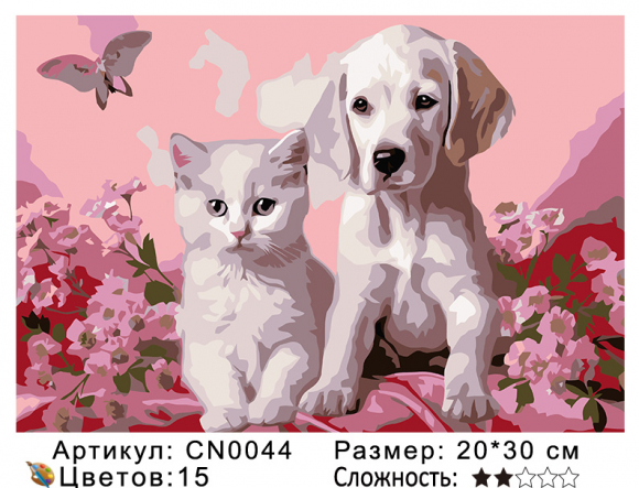 CN0044 Картины по номерам 20*30 цвет.холст Под заказ