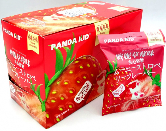 Мармелад PANDA KID Sweet and sour grapes КЛУБНИКА (12бл*20шт*20гр)