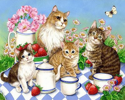 Мама с котятами