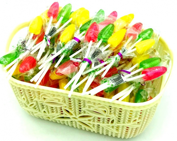 Леденцы КУКУРУЗКИ на палочке (12бл*60шт*17гр)