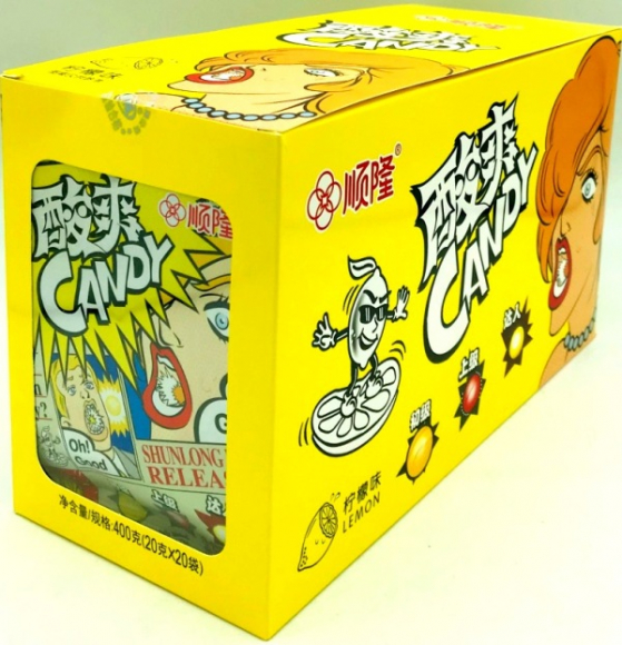 1/4001/1 Конфеты Shun Long Food ЛИМОН (12бл*20шт*26гр) 1/4001/1 Конфеты Shun Long Food ЛИМОН (12бл*20шт*26гр)