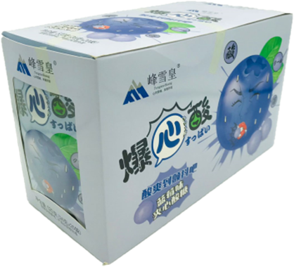 6102/3 Конфеты FengxueHuang ЧЕРНИКА (12бл*20шт*26гр)   