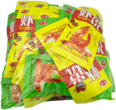 Снэк XiasHuo Креветки вяленные (1кор*14уп*30шт*26гр)