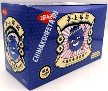 1850  Конфеты SHUI GUO FENG WEI Черника (12бл*20шт*24гр)
