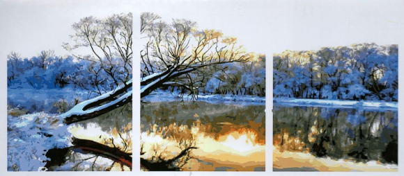 PX 5156 Зимнее озеро 40*50*3